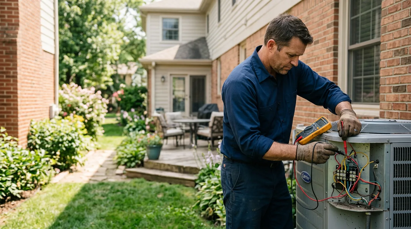 HVAC technician working near Lawrenceburg, KY
